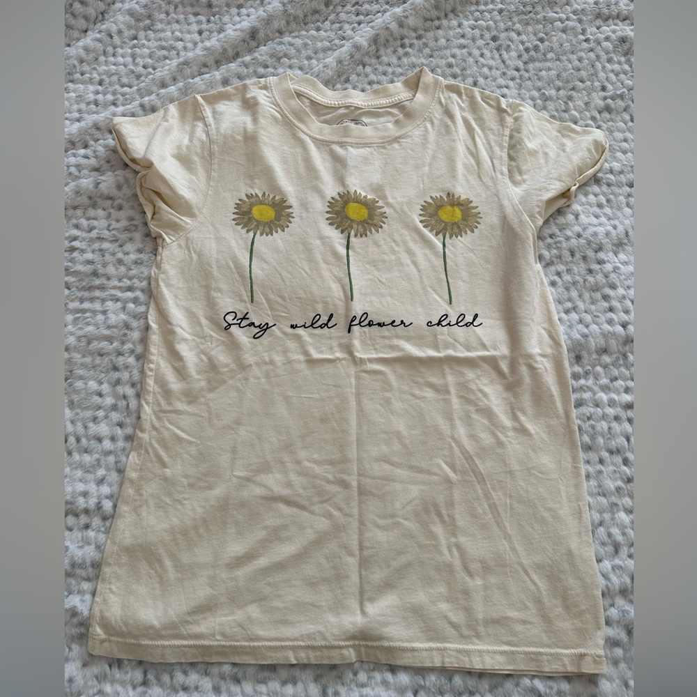Project karma stay wild flower child short sleeve tee size small